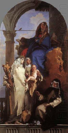 The Virgin Appearing to Dominican Saints, Giovanni Battista Tiepolo